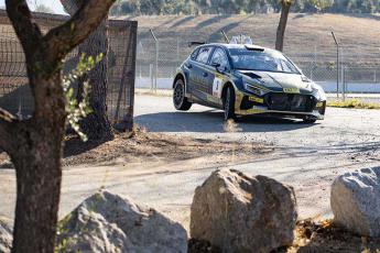 Sergi Pérez–Axel Coronado (Hyundai i20 N Rally2). RallySprint RACC – Circuit de Barcelona–Catalunya 2023