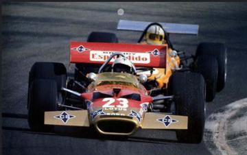 Alex Soler-Roig (Lotus 49C-Ford). Gran Premio de España de Fórmula 1, Jarama 1970 (Foto: Classic Team Lotus)