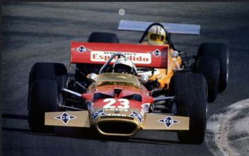 Alex Soler-Roig (Lotus 49C-Cosworth). Gran Premio de España de Fórmula 1, Jarama 1970 (Foto: Team Lotus/ETI)